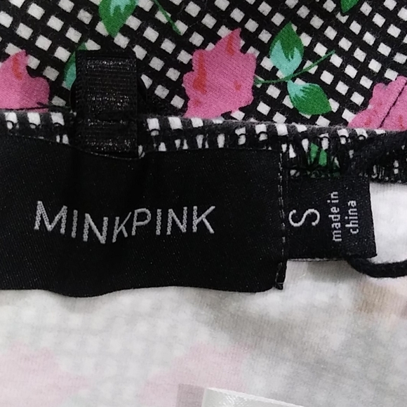 🎈MINKPINK Floral Cop Top Sz S - Picture 6 of 7